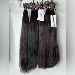 the hair is 100%human hair European hair,you can dye the hair and use hot tools